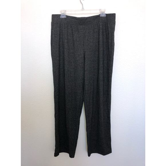 Karen Scott Knit Lounge Pants in Heather Gray - - Picture 3 of 5